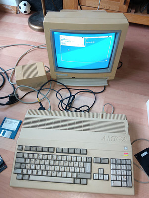 Commodore Amiga 500 Set mit 1084S Monitor, Maus, Joys, Spiele!!!, Funktionstest 