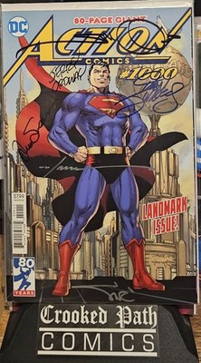 Action Comics 1000 Signed 6x Jurgens, Ordway, Simonson, Sinclair, Williams w/COA
