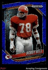 2025 Panini Prizm Black Prizms Blue Shimmer FOTL #73 Bobby Bell 14/35 CHIEFS
