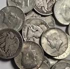 20 Coin Roll of 90% Silver Half Dollars ($10 Face Value) SKU04