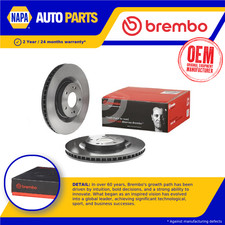 2x Brake Discs Pair Vented fits MITSUBISHI ECLIPSE GK 1.5 Front 2017 on 4B40 Set