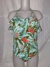 BNWOT Gorgeous green floral SIMPLY BE swimming bathing costume suit size 14