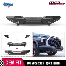 Front Bumper Side Wings For 2022 2023 2025 Toyota Tundra Black Steel Assembly