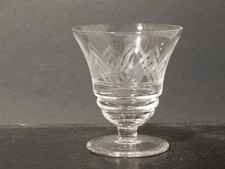 ANTICO ELEGANTE ART DECO BICCHIERE CALICE CRISTALLO DI BOEMIA INCISO