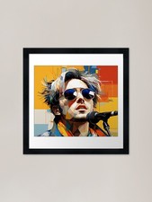 Listing image for singer songwriter Framed Art Print Framed Wall Art Poster Canvas Print Picture