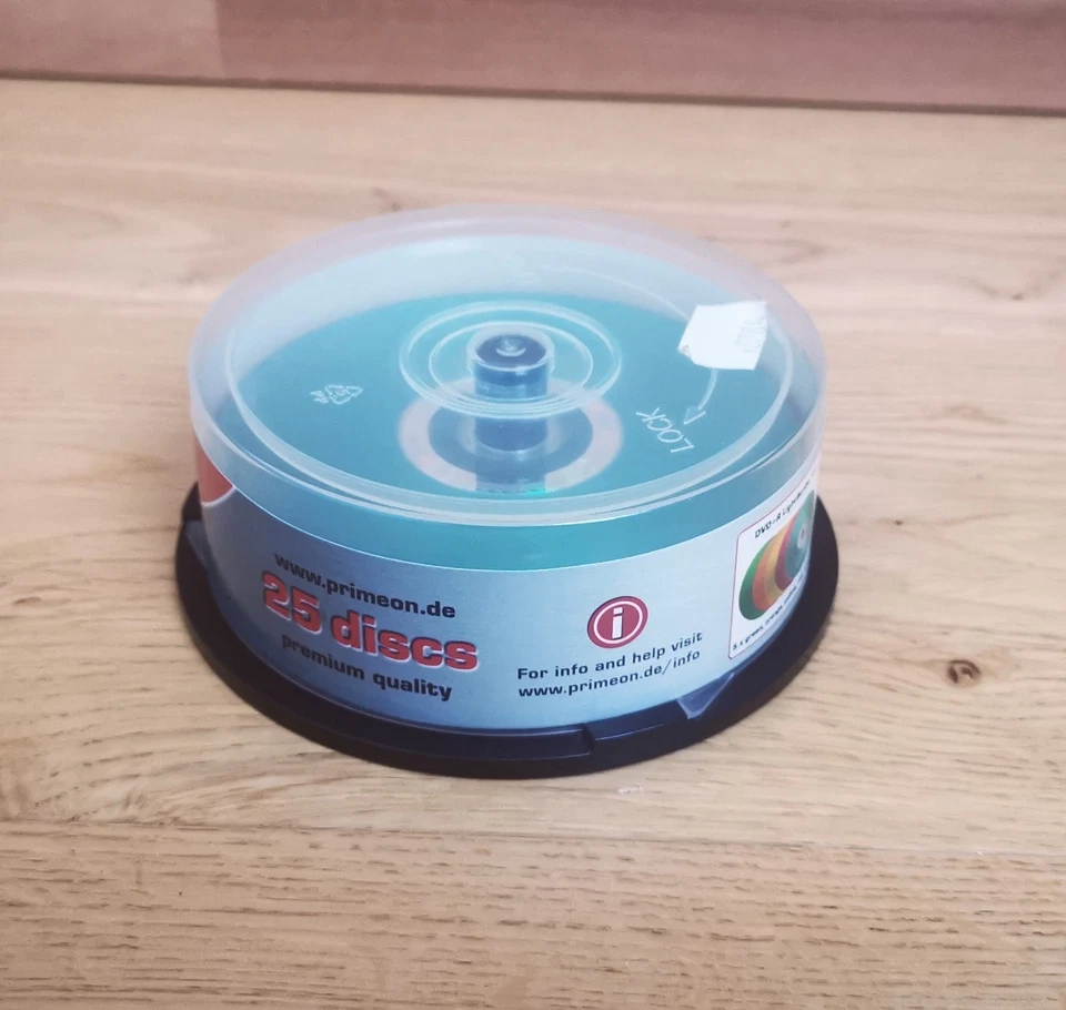 16 aus 25er Spindel - PRIMEON - DVD+R - LIGHTSCRIBE - Farbig - NEU/16 Stk. - Bild 2 von 3