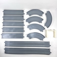 VTG TOMY Gray Road Track Lot Of 13- Thomas Friends Trackmaster