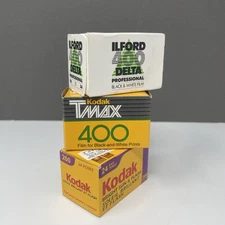 2 rolls- Kodak   Film 24 exposure  ILFORD 36 Exposure  UNOPENED