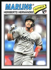 Heriberto Hernandez 2026 Heritage #323 RC Rookie Marlins 