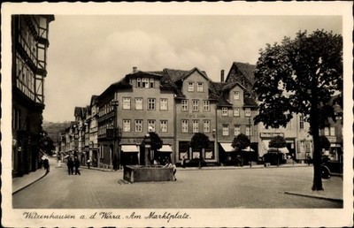 Ak Witzenhausen an der Werra, Markt, Cafe Bork, Rheika - 4354487