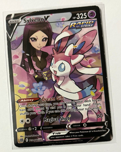 Pokémon Sylveon V TG14/TG30 Brilliant Stars Trainer Gallery Rapid Strike Holo