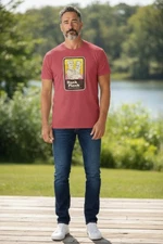 Hank & Plank Protect What Matters DIY Handyman Size L Red T-shirt Distressed 