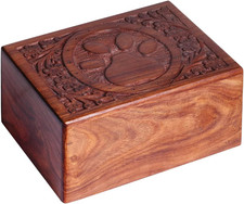 Wooden Urn Box for Human Ashes, Cremation Funeral Urns, Decorative Urn, Pet Memo