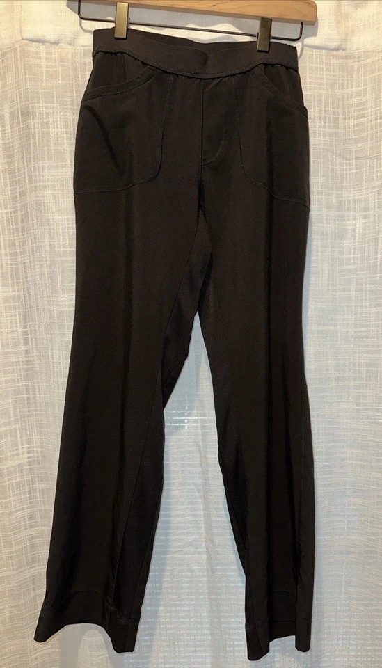 Pantalones Médicos Cherokee Infinity Para Mujer XS Petite Pierna Recta Cintura Elástica Negros Foto 2 de 4