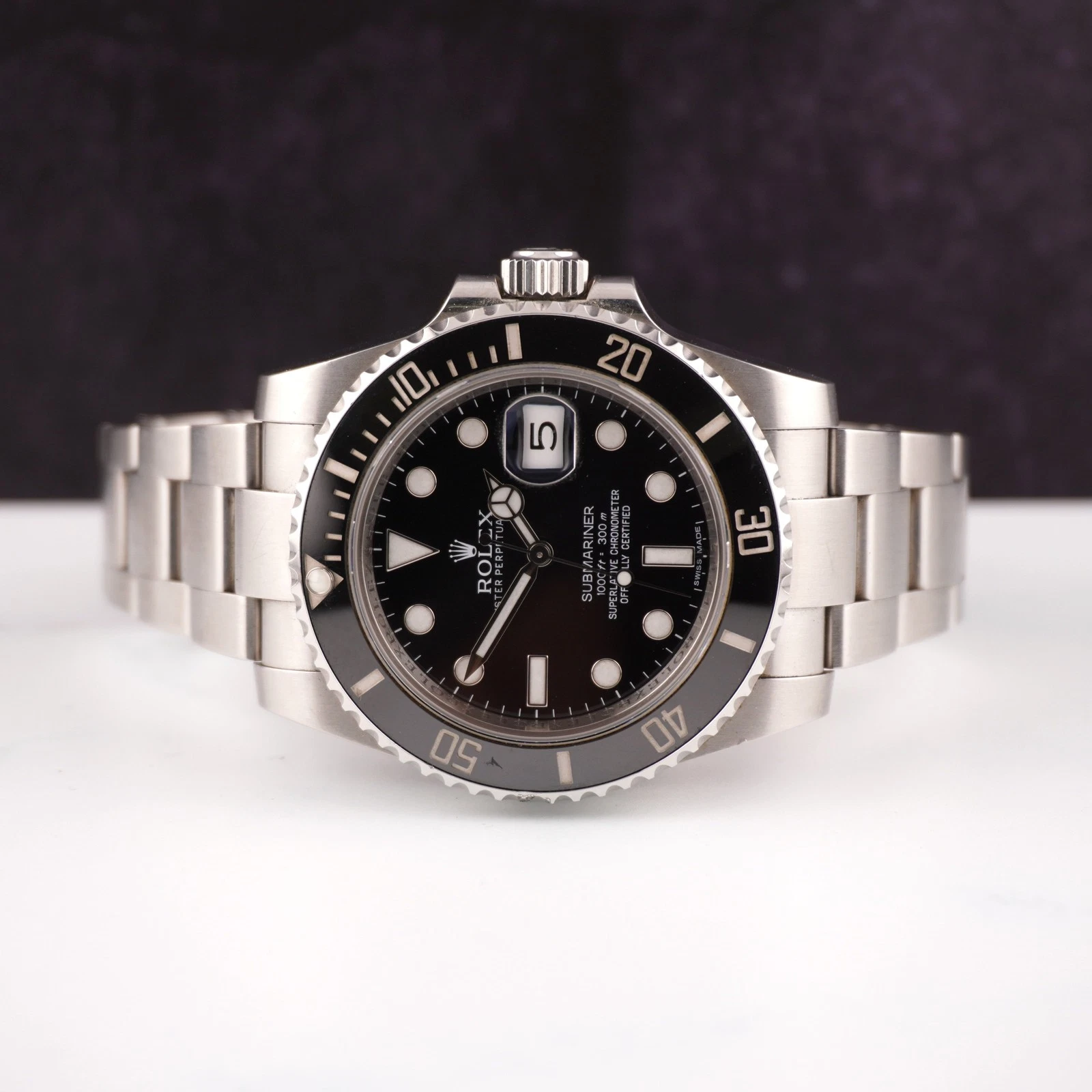 Rolex — Rolex Submariner Date 40mm Ceramic Stainless Steel Black Dial Watch 116610LN