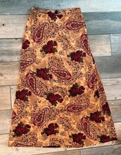 Vintage Rose Paisley Maxi Skirt
