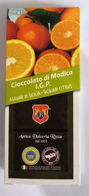 CIOCCOLATO DI MODICA AGRUMI DI DOLCERIA RIZZA DAL 1935 100 G