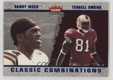 2003 Fleer Tradition Classic Combinations Blue Terrell Owens Randy Moss HOF 0g65
