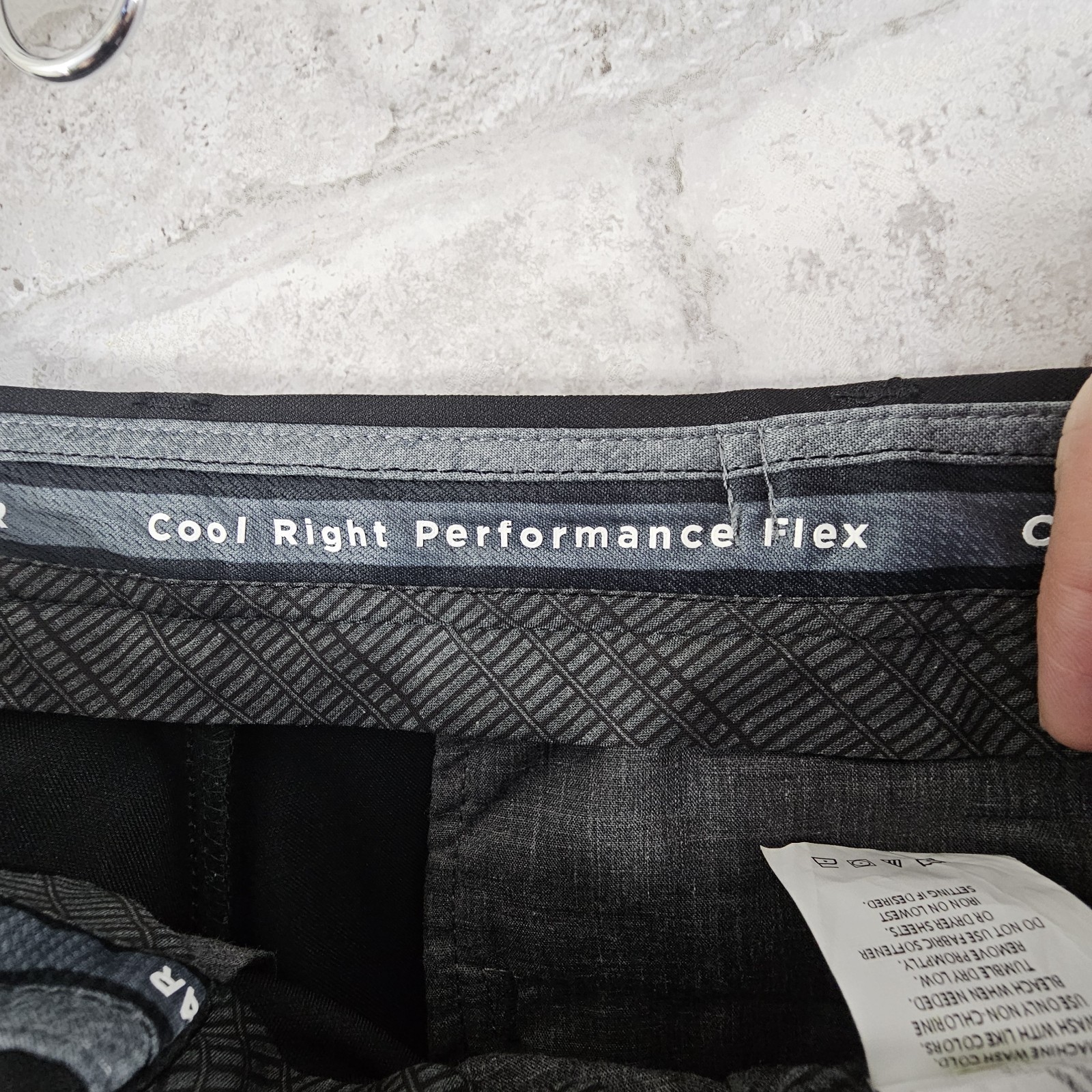 Haggar Cool Right Performance Flex Flat Pants 34x… - image 3
