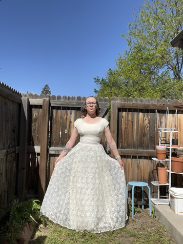 Sears Wedding Dress, Vintage 1950s - Picture 8 of 9