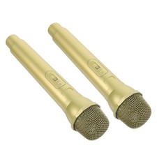 2 Pcs Fake Microphone Music Party Favor Karaoke Performance Model