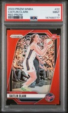 2024 PANINI PRIZM WNBA 145 CAITLIN CLARK RED PRIZM /299 PSA 9 Mint low pop SSP