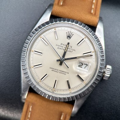 Rolex Datejust 1603 Silver Dial Stainless Steel Automatic 36mm Vintage Watch