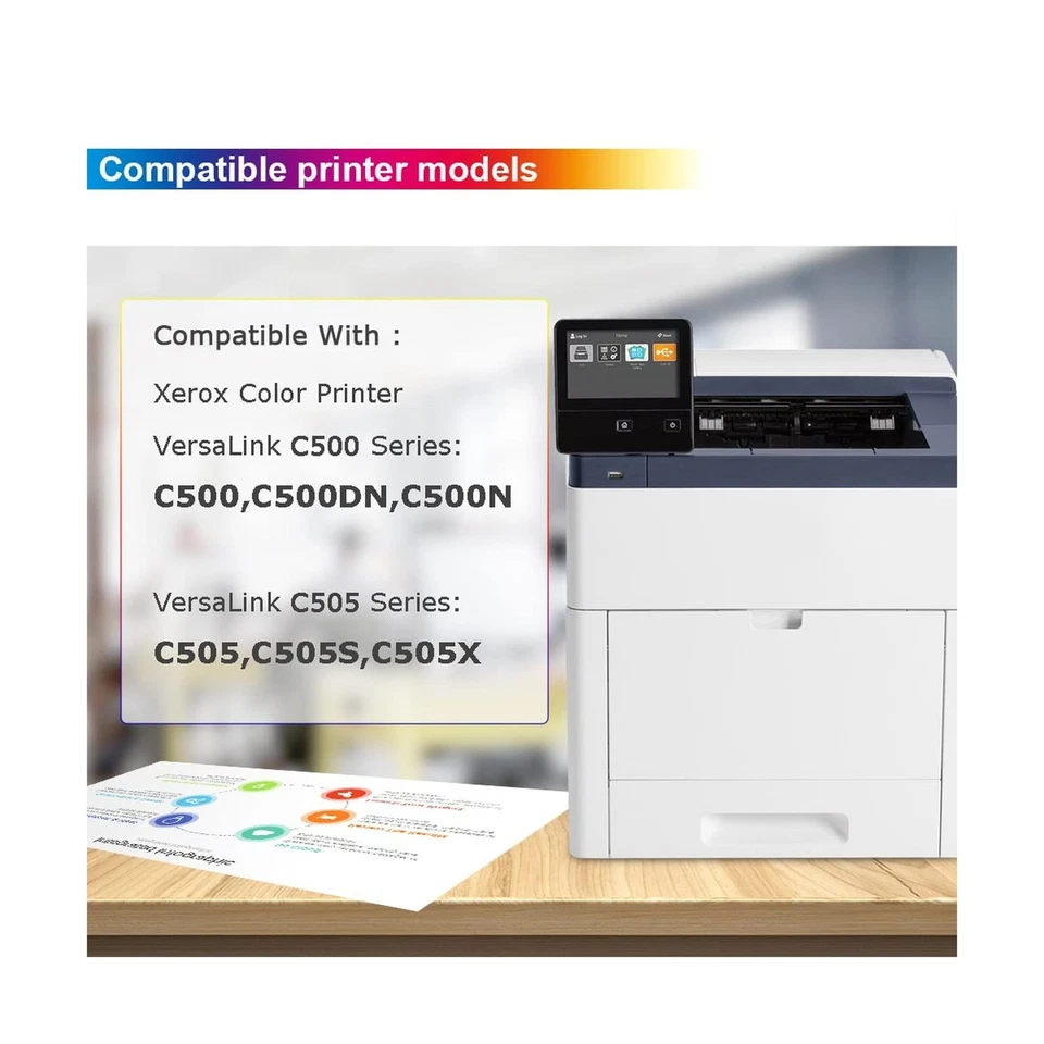VersaLink C500/C505 Toner Cartridge High Yield 4 Pack Replacement for Xerox 1... - Image 2 of 4