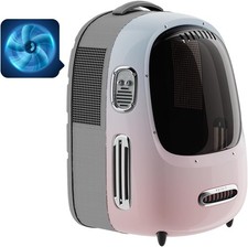 PETKIT Cat Backpack Carrier with Inbuilt Fan Light, Airline-Approved Pet Backp
