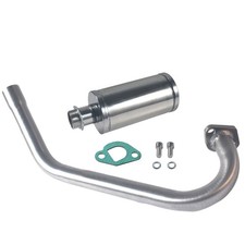 Upgrade Exhaust Pipe W/Muffler For Coleman CT200U 212cc 196cc Go Kart Mini Bike