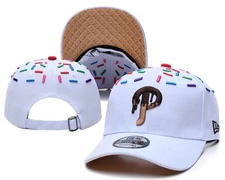 Latest Philadelphia Phillies Adjustable Strap Hat Donut Style 9TWENTY White Cap