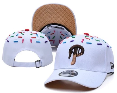 Latest Philadelphia Phillies Adjustable Strap Hat Donut Style 9TWENTY White Cap
