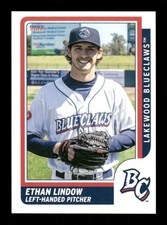 2019 Choice Lakewood  BlueClaws 12 Ethan Lindow NM-NMMT or better BXCP61