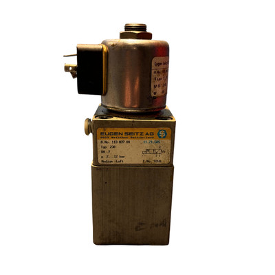 Eugen Seitz AG 113 837 00 / Typ 230 Solenoid Valve / 118 006 024 P / 1A27 Coil