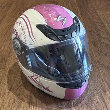 SCORPION EXO-400 Full Face Helmet White Pink Paradise Women's Medium FREE SHIP
