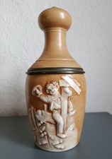 Alter Schierholz Bierkrug - Figurenkrug Kegeln Kegel 0,5 L Sammelkrüge Haarriss