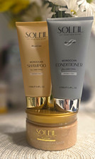 HydroLine Moroccan Soleil Shampoo Conditioner Hair AndMask Paraben-Free Bundle 