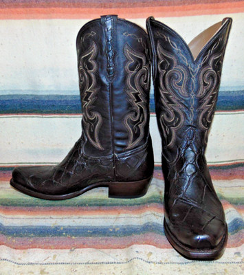 Mens Rujo The Bradley Brown American Alligator Cowboy Boots 10.5 D NEW w/o Box