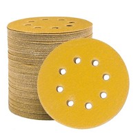 Schleifpapier 125Mm Klett 400 KöRnung 8 Loch Rund FüR Exzenterschleifer Holz
