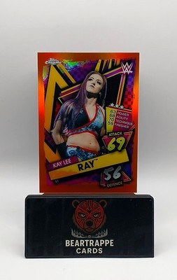 2021 Kay Lee Ray Topps Slam Attax Chrome WWE Orange Refractor /25