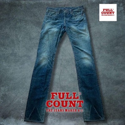 Fullcount W32 1106 13.7oz Selvedge Slim Straight Denim Jeans Made In Japan