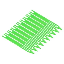 Netting Needle Shuttles #6, 10 Pack Plastic Fishing Net Repair Tool, Green
