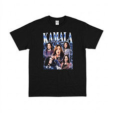 Hanes Black KAMALA Graphic Photo Collage Crew...