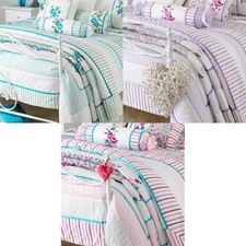 Riva Home Appleby Romany Floral Quilted Bedspread 260x240cm Bedding Coverlet UK
