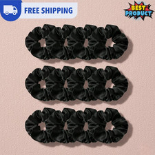 12 PACK HAIR SCRUNCHIES VELVET SCRUNCHY ELASTIC HAIR TIE HOLD BANDS WHOLESALE UK