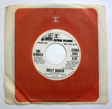 JIMI HENDRIX 45 Dolly Dagger PROMO Mono Stereo REPRISE 1971 Near-MINT