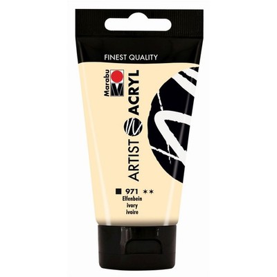 (53,20 /L) Marabu Artist Acryl 971 elfenbein Künstleracrylfarbe 75 ml
