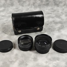 DeJur Made in Japan Aux Telephoto Wide Angle Conversion Lens Set w/ Case Caps