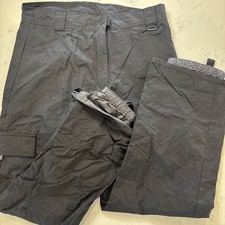Boulder Gear Snow Ski Pants Cargo Style Pockets Lined Black Ski Pants Womens 12