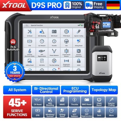 USED XTOOL D9S PRO OBD2 Diagnosegerät ECU- und Schlüssel-Programmierwerkzeug